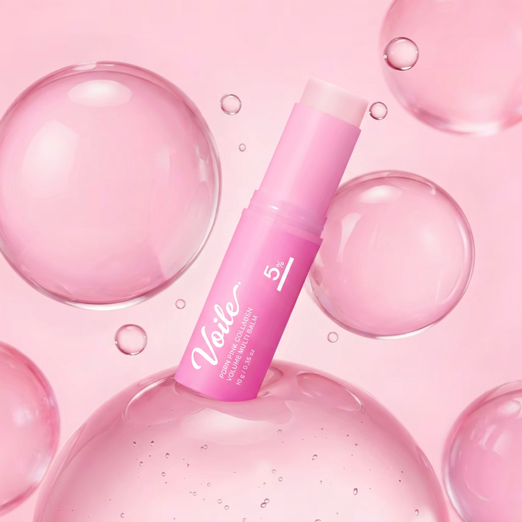 Voile™ PDRN Pink Collagen Multi-Balm Stick | Hydrating & Firming Moisture Stick for Face, Neck & Dry Skin